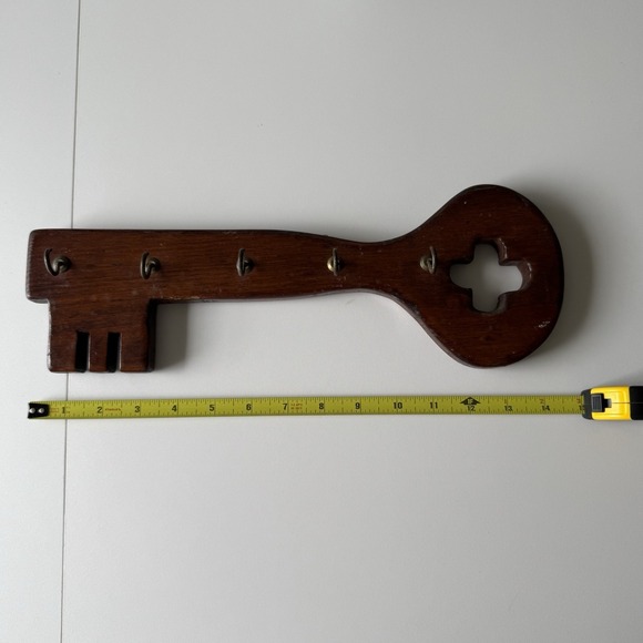 Wooden Ships Other - Wooden Key Hook Holder Cottage Core Country Farmhouse Wall Decor Vintage Rustic
